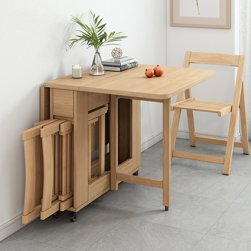 Moderner minimalistischer Esszimmerstuhl aus Massivholz ohne Rückenlehne für das Esszimmer 