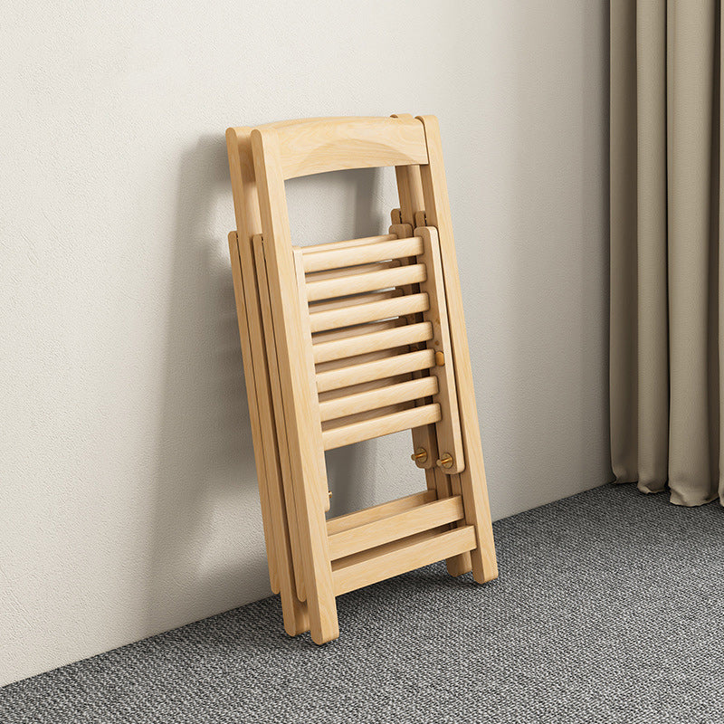 Moderner minimalistischer Esszimmerstuhl aus Massivholz ohne Rückenlehne für das Esszimmer 