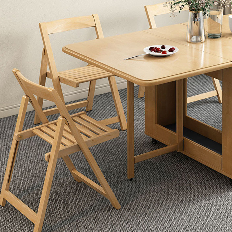 Moderner minimalistischer Esszimmerstuhl aus Massivholz ohne Rückenlehne für das Esszimmer 