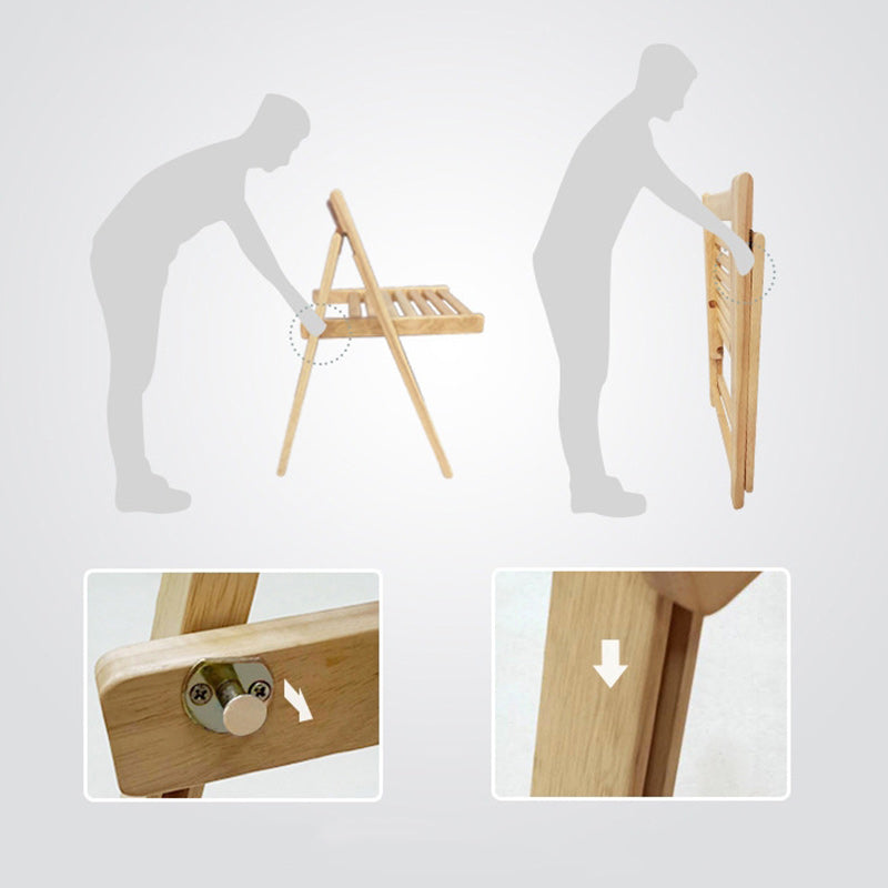 Moderner minimalistischer Esszimmerstuhl aus Massivholz ohne Rückenlehne für das Esszimmer 