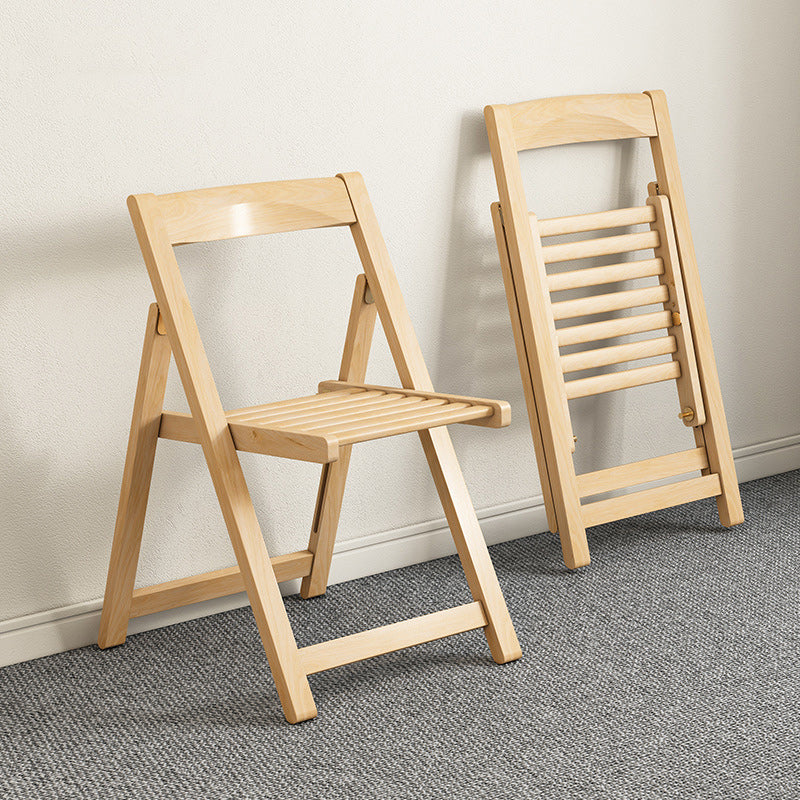 Moderner minimalistischer Esszimmerstuhl aus Massivholz ohne Rückenlehne für das Esszimmer 