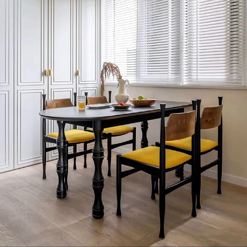 Moderne Einfachheit Eschenholz Samt Esszimmerstuhl Rückenlehne Ohne Armlehnen Für Esszimmer 