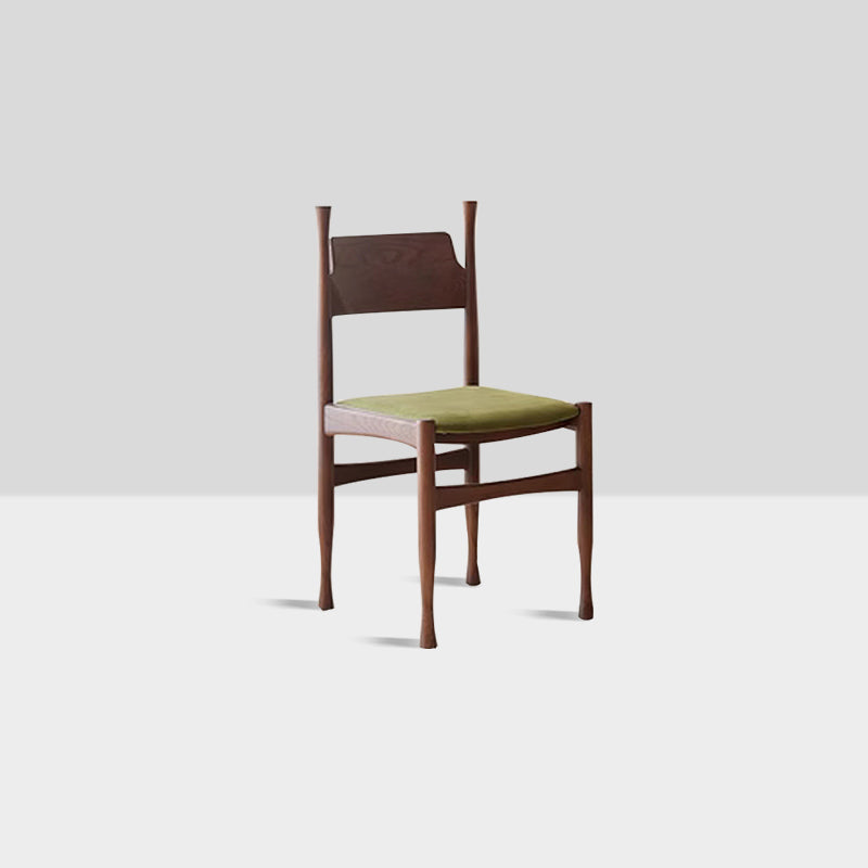 Moderne Einfachheit Eschenholz Samt Esszimmerstuhl Rückenlehne Ohne Armlehnen Für Esszimmer 