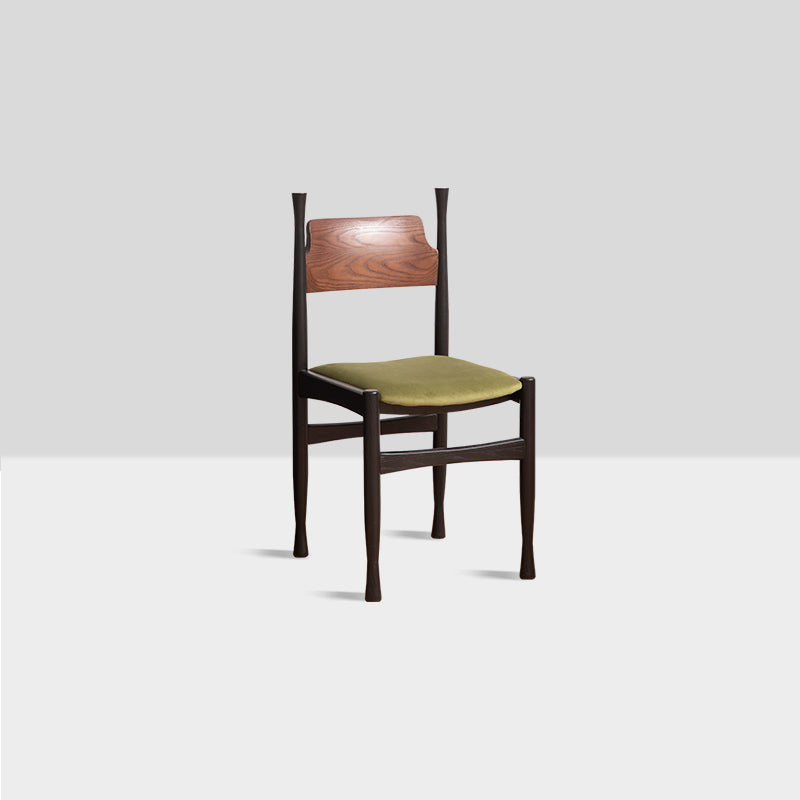 Moderne Einfachheit Eschenholz Samt Esszimmerstuhl Rückenlehne Ohne Armlehnen Für Esszimmer 