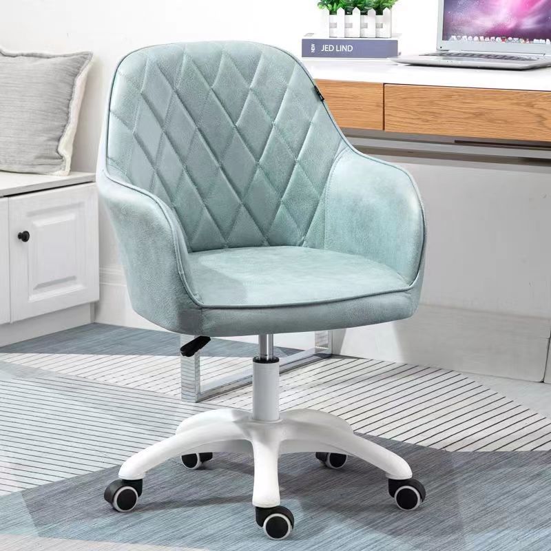 Moderne Einfachheit Flanell-Nylon-Schreibtischstuhl Rückenlehne Armlehne für das Home Office 
