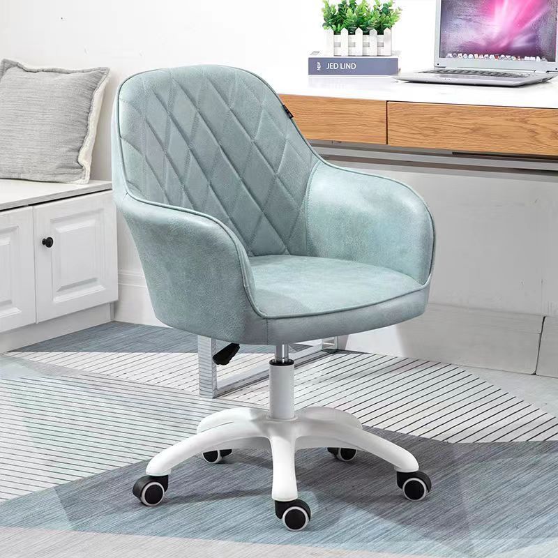 Moderne Einfachheit Flanell-Nylon-Schreibtischstuhl Rückenlehne Armlehne für das Home Office 