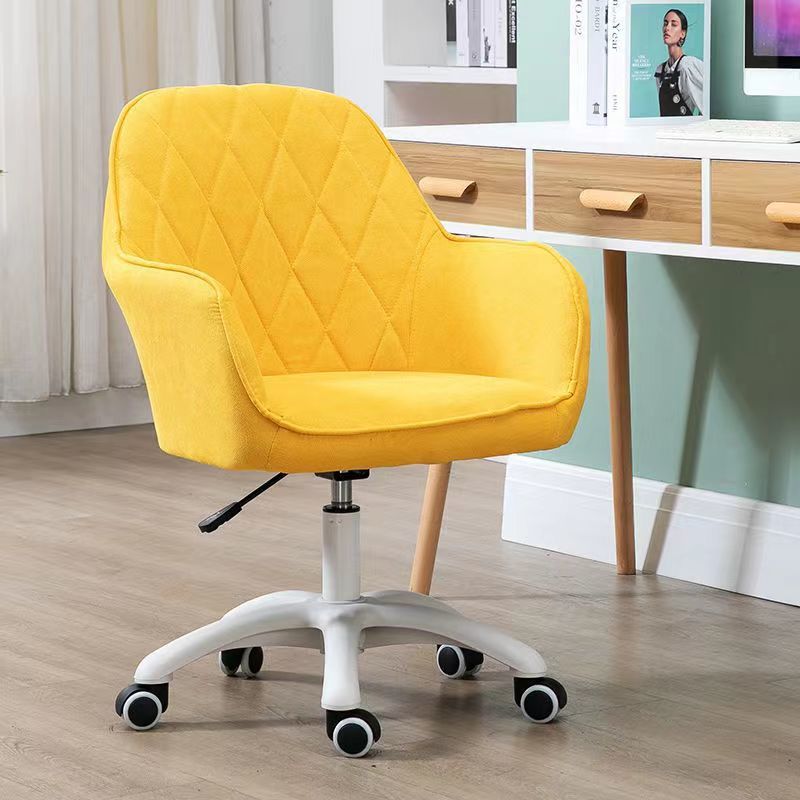 Moderne Einfachheit Flanell-Nylon-Schreibtischstuhl Rückenlehne Armlehne für das Home Office 