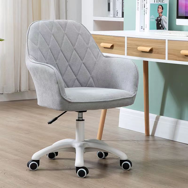 Moderne Einfachheit Flanell-Nylon-Schreibtischstuhl Rückenlehne Armlehne für das Home Office 