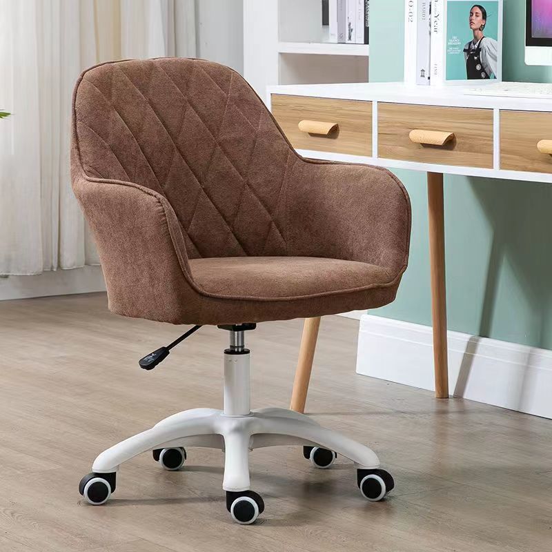 Moderne Einfachheit Flanell-Nylon-Schreibtischstuhl Rückenlehne Armlehne für das Home Office 