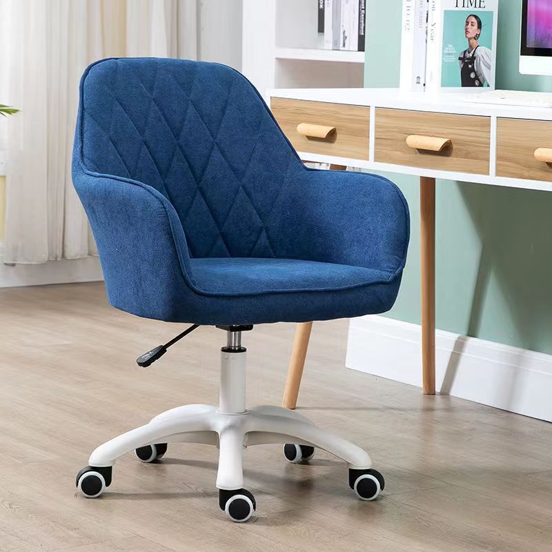 Moderne Einfachheit Flanell-Nylon-Schreibtischstuhl Rückenlehne Armlehne für das Home Office 
