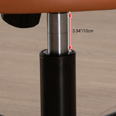 Moderner Einfachheitsstoff Leder Stahl Schreibtischstuhl Rückenlehne Armlehne Für Home Office 