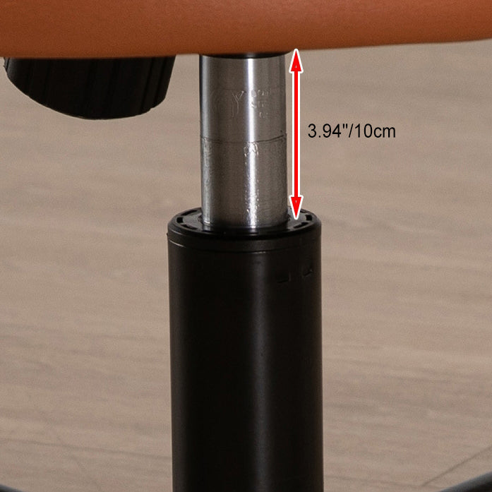 Moderner Einfachheitsstoff Leder Stahl Schreibtischstuhl Rückenlehne Armlehne Für Home Office 