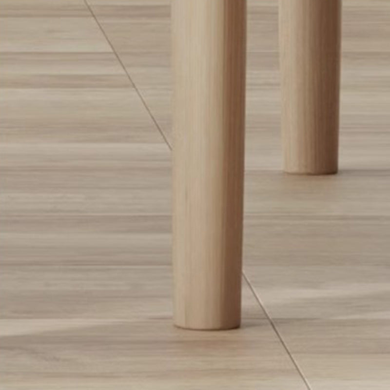 Moderner minimalistischer Esszimmerstuhl aus Baumwolle und Massivholz, Rückenlehne ohne Armlehnen für Esszimmer 
