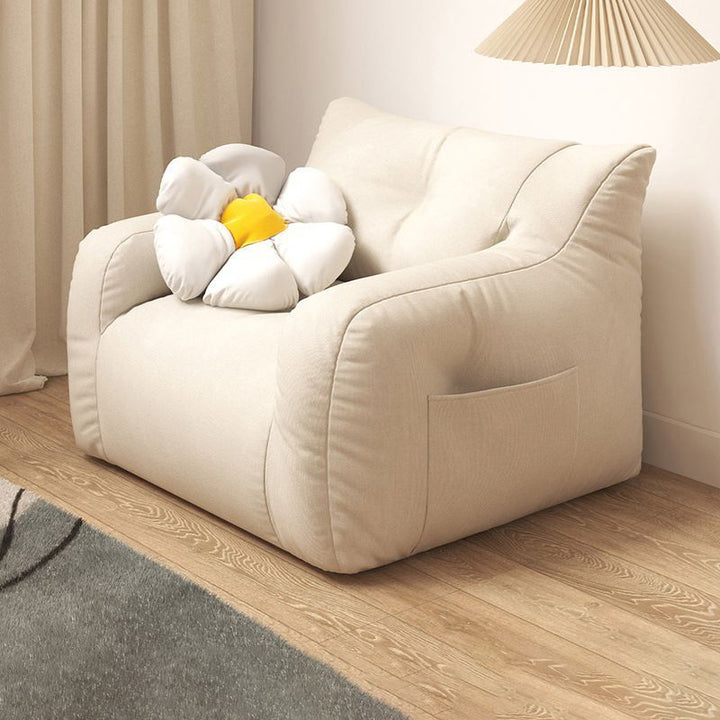 Contemporary Nordic Rectangular EPS Particles Cotton Linen Sofa Backrest Armrest For Living Room