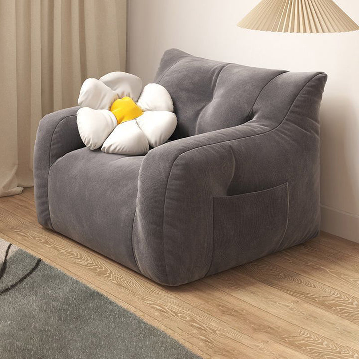 Contemporary Nordic Rectangular EPS Particles Cotton Linen Sofa Backrest Armrest For Living Room