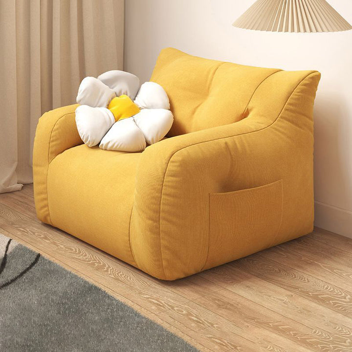 Contemporary Nordic Rectangular EPS Particles Cotton Linen Sofa Backrest Armrest For Living Room