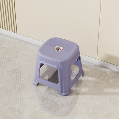 Contemporáneo nórdico de plástico completo antideslizante silla de comedor sin respaldo ni brazos para comedor 
