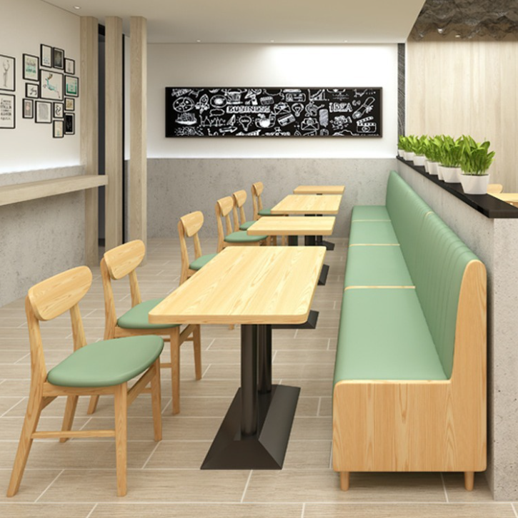 Silla de comedor de madera maciza de cuero sintético Modern Simplicity con respaldo sin brazos para comedor 