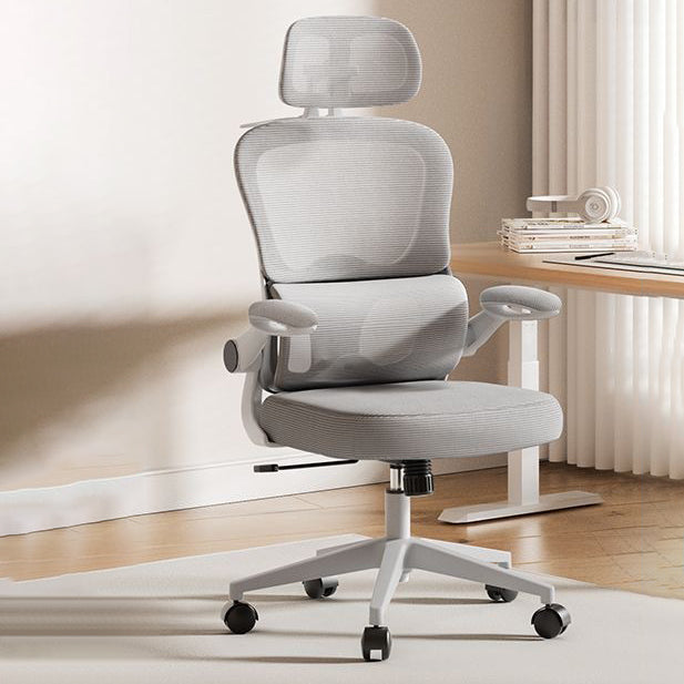 Moderner Einfachheit Mesh Atmungsaktiver PP Nylon Schreibtischstuhl Rückenlehne Armlehne Für Home Office 