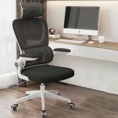 Moderner Einfachheit Mesh Atmungsaktiver PP Nylon Schreibtischstuhl Rückenlehne Armlehne Für Home Office 