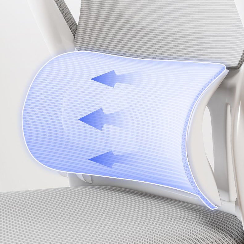 Moderner Einfachheit Mesh Atmungsaktiver PP Nylon Schreibtischstuhl Rückenlehne Armlehne Für Home Office 