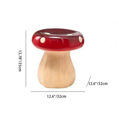 Contemporary Creative Mushroom Fiberglass Footstool Backless Armless For Living Room