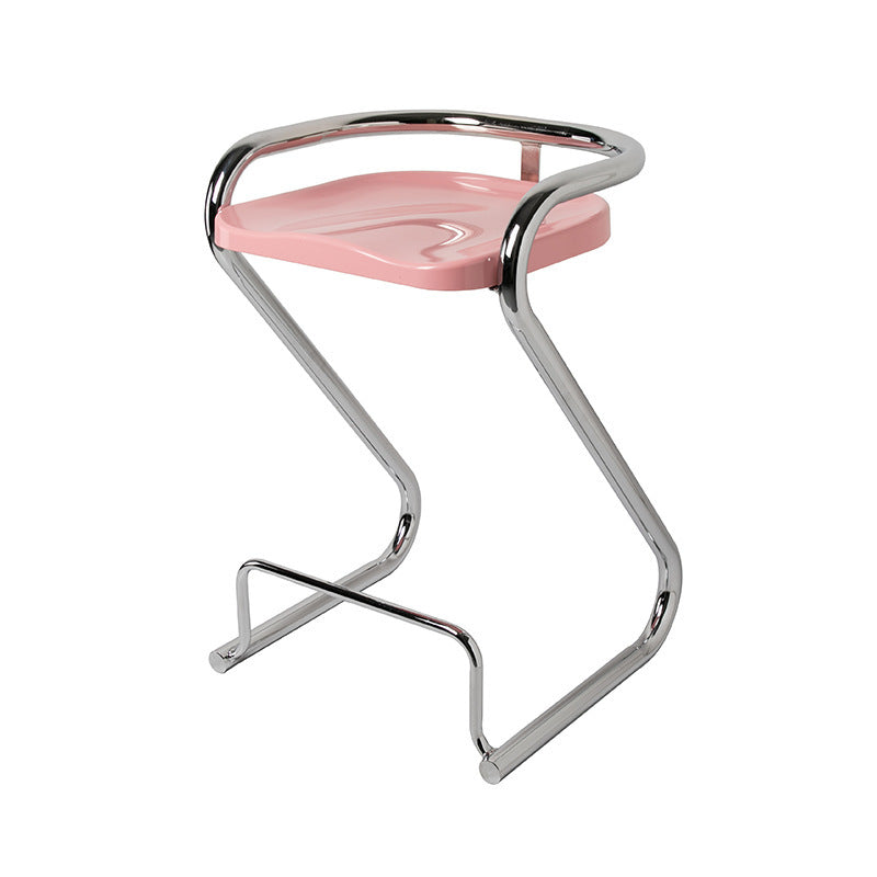Tabouret de bar contemporain en fer ABS nordique géométrique sans dossier ni accoudoirs pour salle à manger 