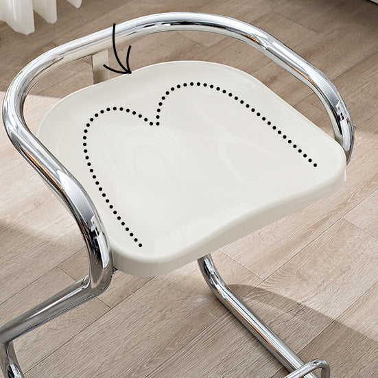 Tabouret de bar contemporain en fer ABS nordique géométrique sans dossier ni accoudoirs pour salle à manger 