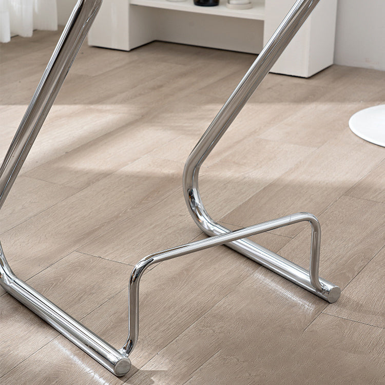 Tabouret de bar contemporain en fer ABS nordique géométrique sans dossier ni accoudoirs pour salle à manger 