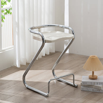Tabouret de bar contemporain en fer ABS nordique géométrique sans dossier ni accoudoirs pour salle à manger 