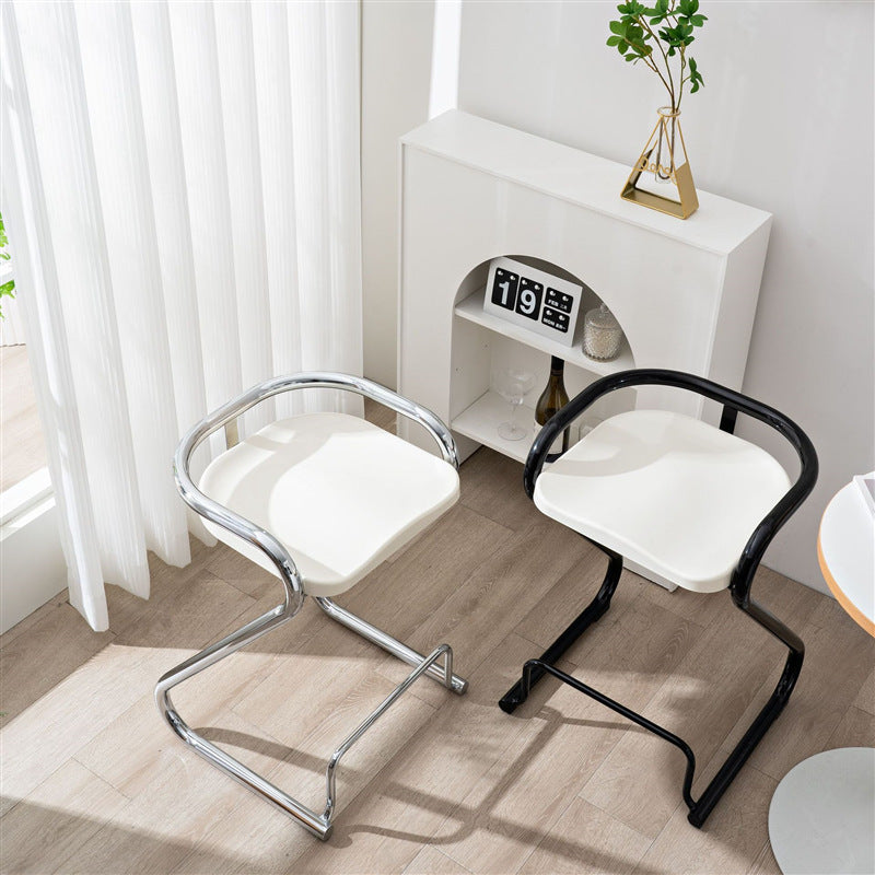 Tabouret de bar contemporain en fer ABS nordique géométrique sans dossier ni accoudoirs pour salle à manger 