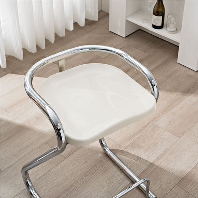 Tabouret de bar contemporain en fer ABS nordique géométrique sans dossier ni accoudoirs pour salle à manger 