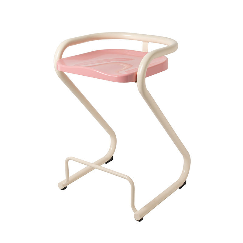 Tabouret de bar contemporain en fer ABS nordique géométrique sans dossier ni accoudoirs pour salle à manger 