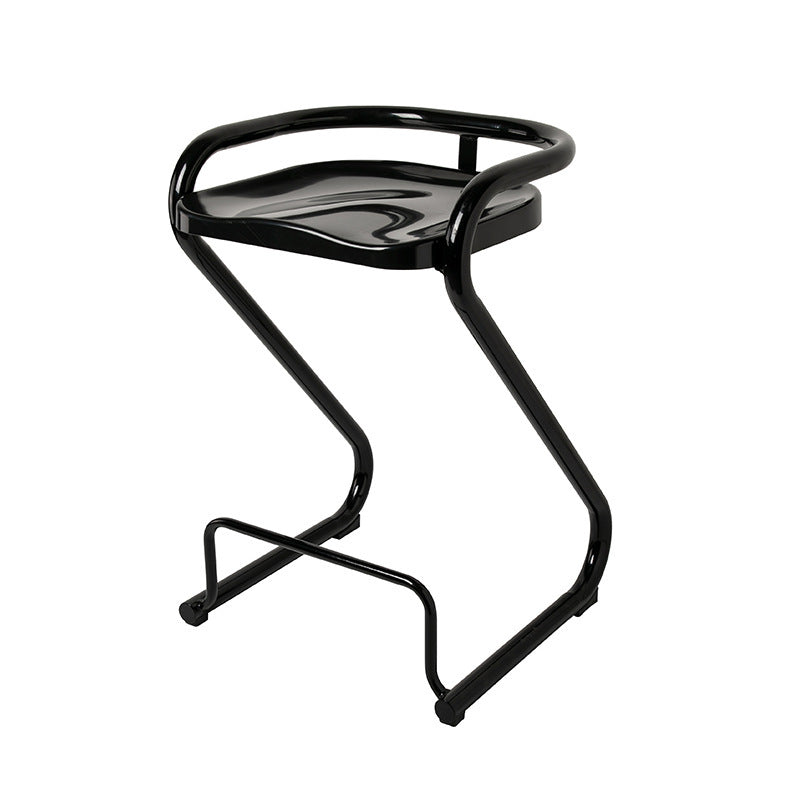 Tabouret de bar contemporain en fer ABS nordique géométrique sans dossier ni accoudoirs pour salle à manger 