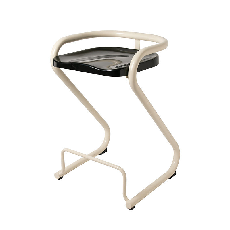 Tabouret de bar contemporain en fer ABS nordique géométrique sans dossier ni accoudoirs pour salle à manger 