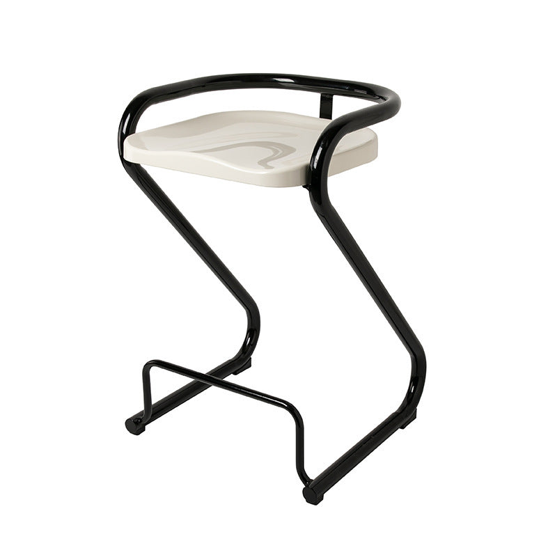 Tabouret de bar contemporain en fer ABS nordique géométrique sans dossier ni accoudoirs pour salle à manger 