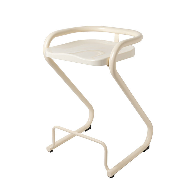 Tabouret de bar contemporain en fer ABS nordique géométrique sans dossier ni accoudoirs pour salle à manger 