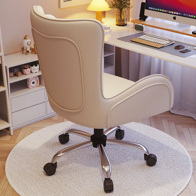 Moderne Einfachheit Leder Eisen Schreibtischstuhl Rückenlehne Armlehne Für Zuhause Büro 