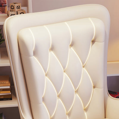 Moderne Einfachheit Leder Eisen Schreibtischstuhl Rückenlehne Armlehne Für Zuhause Büro 