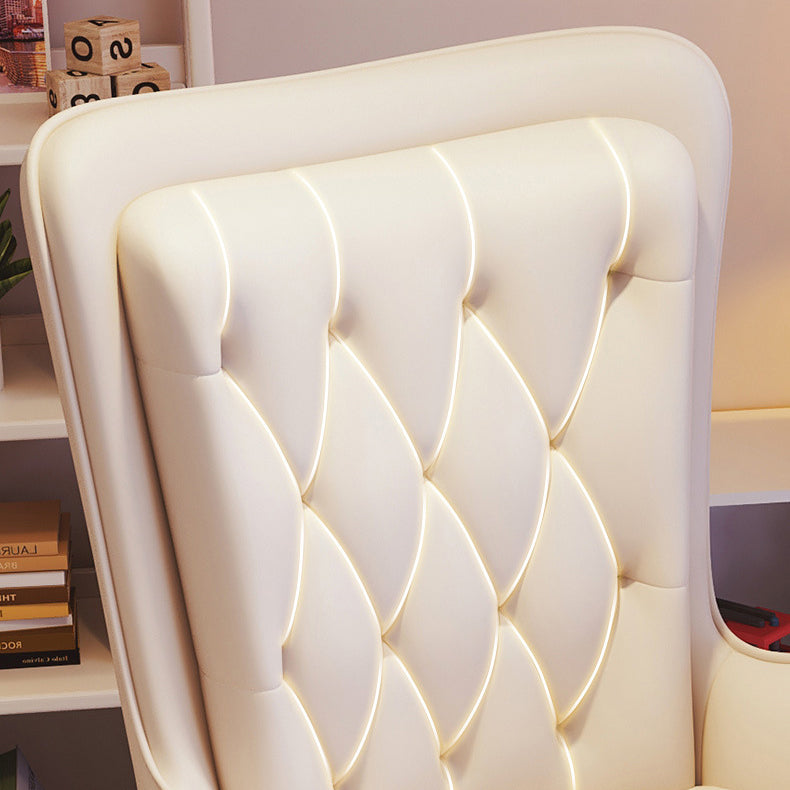 Moderne Einfachheit Leder Eisen Schreibtischstuhl Rückenlehne Armlehne Für Zuhause Büro 