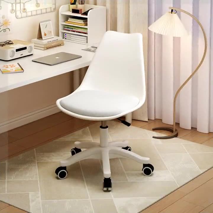 Moderne Einfachheit Leder Eisen Schreibtischstuhl Rückenlehne Armlehne Für Zuhause Büro 