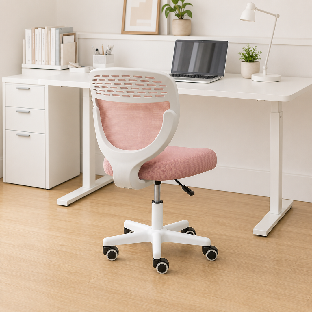 Simplicité Contemporaine Dossier De Chaise De Bureau En Nylon À Mailles En Plastique Sans Accoudoirs Pour Bureau À Domicile 