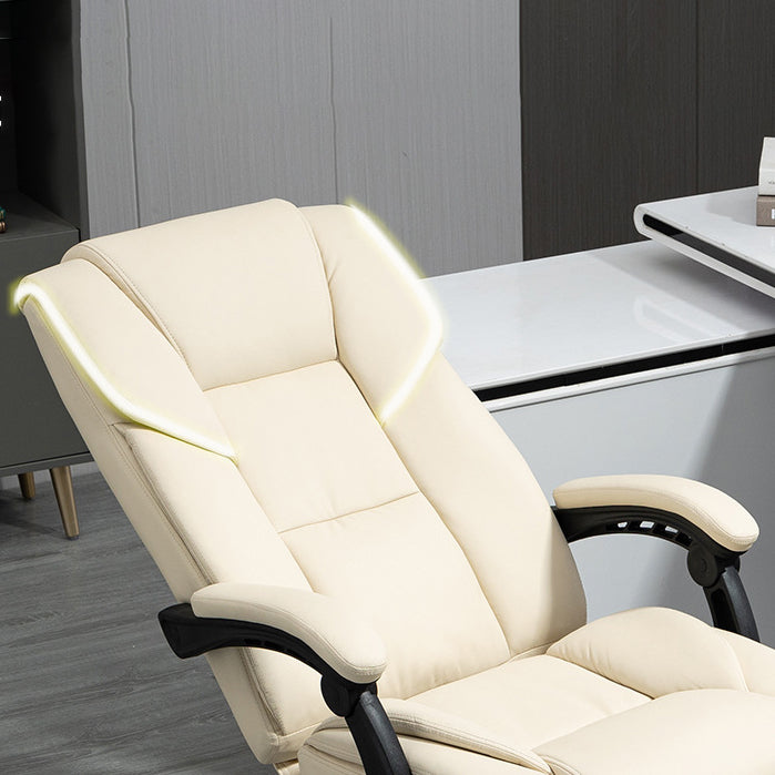 Contemporary Scandinavian Aluminum Alloy Plastic PU Desk Chair Backrest Armrest Footrest For Home Office