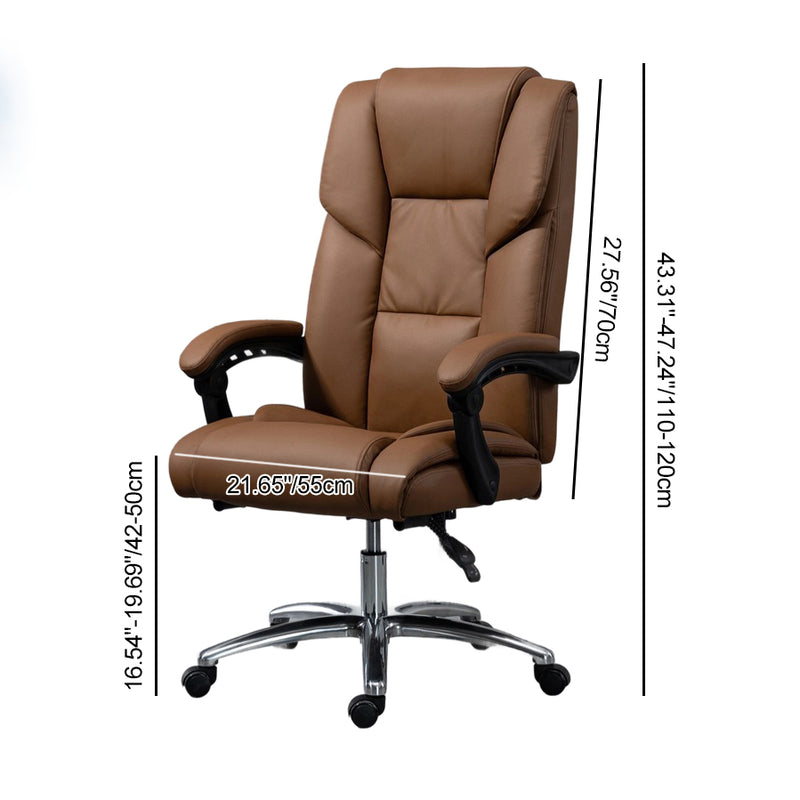 Contemporary Scandinavian Aluminum Alloy Plastic PU Desk Chair Backrest Armrest Footrest For Home Office