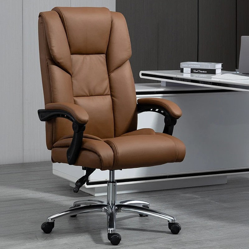 Contemporary Scandinavian Aluminum Alloy Plastic PU Desk Chair Backrest Armrest Footrest For Home Office