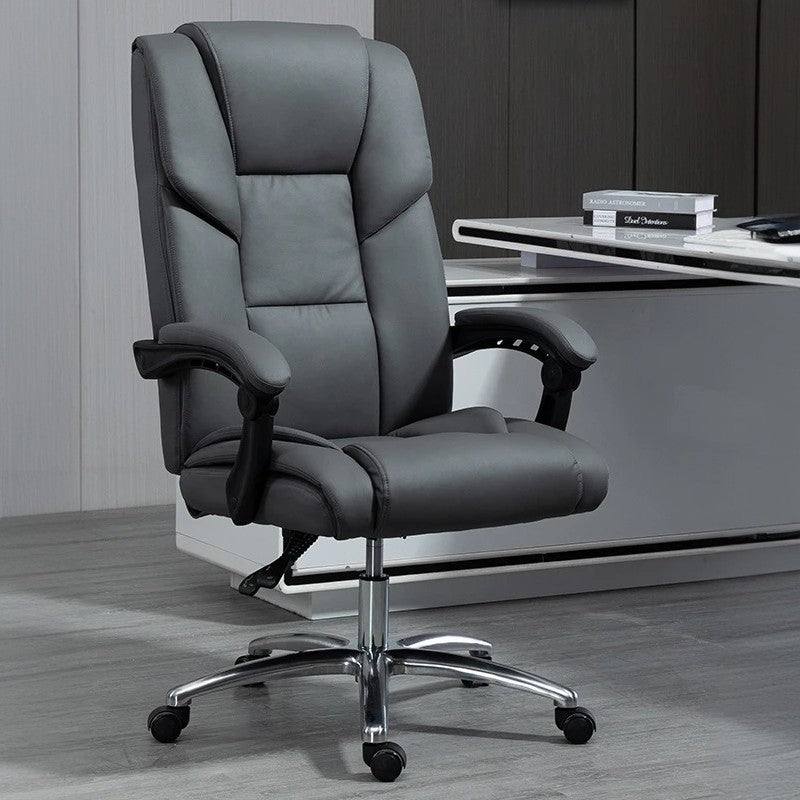 Contemporary Scandinavian Aluminum Alloy Plastic PU Desk Chair Backrest Armrest Footrest For Home Office