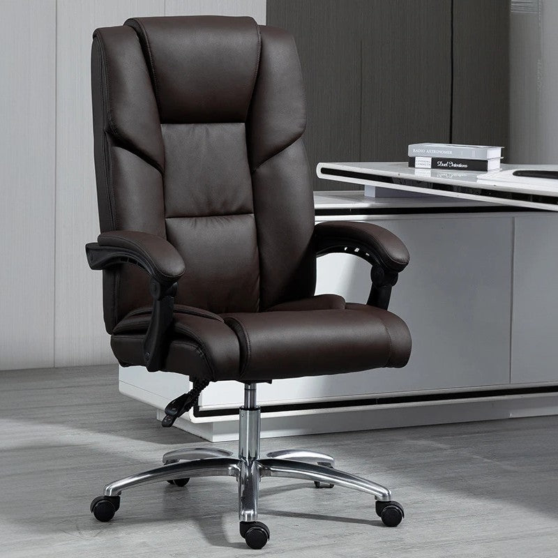 Contemporary Scandinavian Aluminum Alloy Plastic PU Desk Chair Backrest Armrest Footrest For Home Office