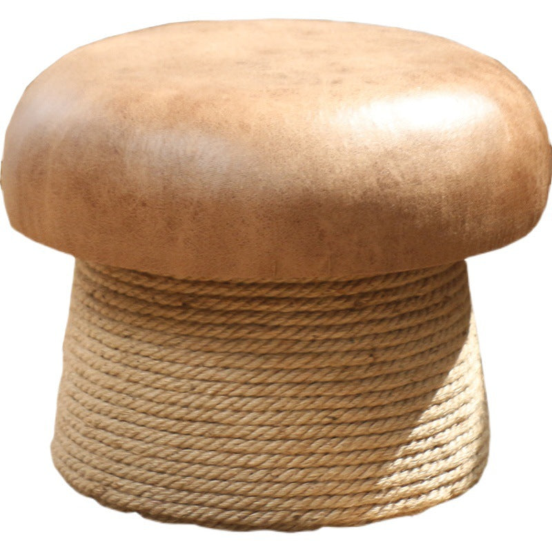 Zeitgenössischer kreativer Pilz-Fiberglas-Fußhocker ohne Rückenlehne und Armlehne für das Wohnzimmer 