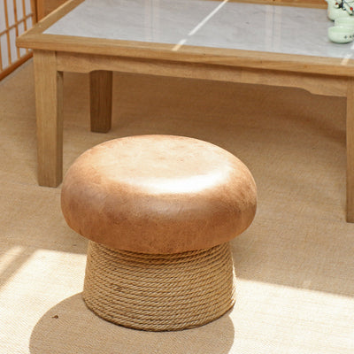 Zeitgenössischer kreativer Pilz-Fiberglas-Fußhocker ohne Rückenlehne und Armlehne für das Wohnzimmer 