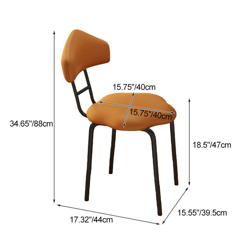 Zeitgenössischer nordischer Hocker aus gefrostetem Samt und Kohlenstoffstahl ohne Rückenlehne für das Schlafzimmer 